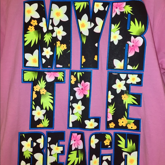 Pink Myrtle Beach T-Shirt Size M 🔴BUNDLE & SAVE🔴 - Picture 3 of 7